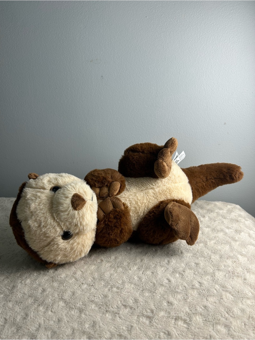 Toy Factory Justin Otter Plush Stuffed Animal Toy Brown Tan On Back